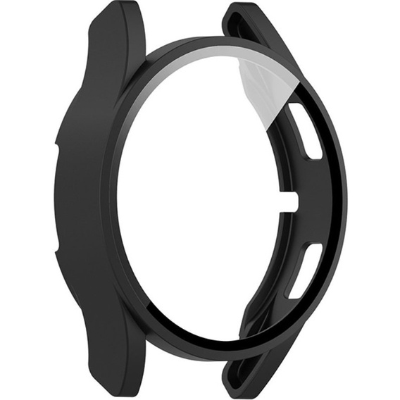 Силиконовый футляр со встроенным защитным стеклом до Samsung Galaxy Watch4 40mm, Black