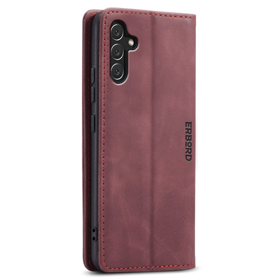 Чохол для Samsung Galaxy A54, ERBORD Vintage, гаманець з клапаном, червоний