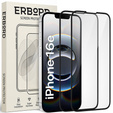 2x Загартоване скло для iPhone 13/13 Pro, ERBORD 3D для всього екрану
