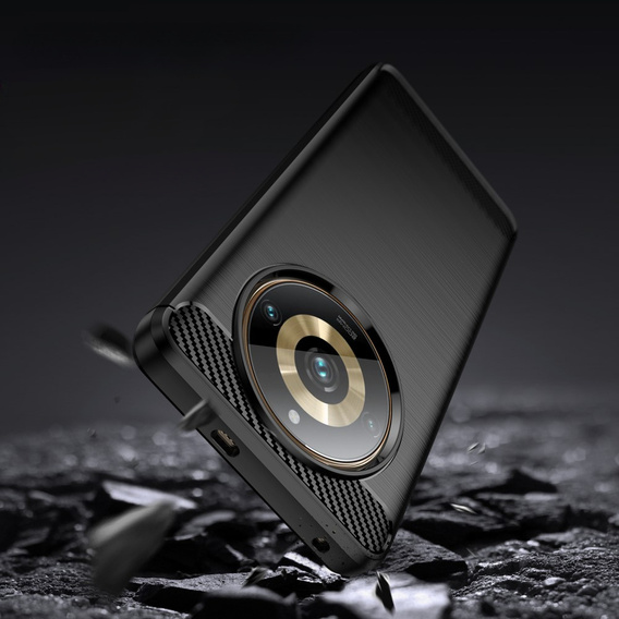 Чoхол до Realme 11 Pro / 11 Pro +, Carbon, чорний