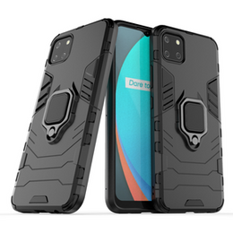 Чехол до Realme C11 2021, Kickstand Ring, чёрный