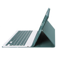 Чохол + клавіатура Apple iPad Air 11" 6 gen. 2024, Leather Pen Slot, темно-зелений