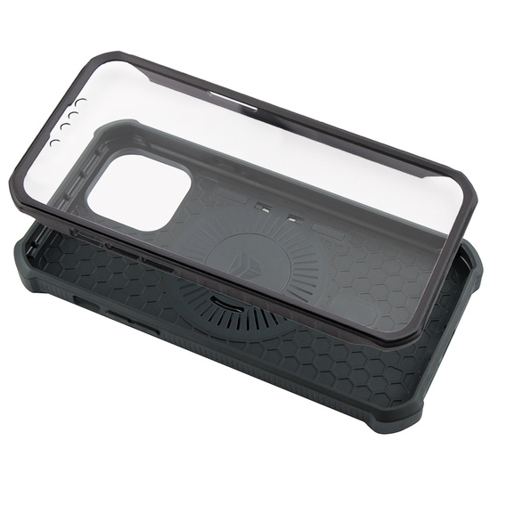 Броньований чохол для iPhone 13 Pro Max, Dexnor Full Body MagSafe, чорний
