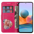 Откидной чехол для Samsung Galaxy A35 5G, Wallet Zipper Pocket Glittery, розовый