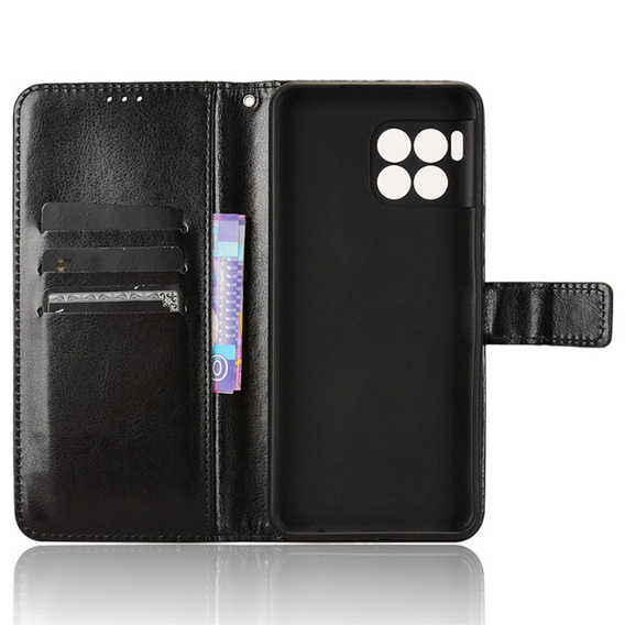 Футляр з клапаном для T Phone 2 Pro 5G, Crazy Horse Wallet, чорний