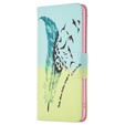 Откидной чехол для Samsung Galaxy M34, Wallet, feather, синий