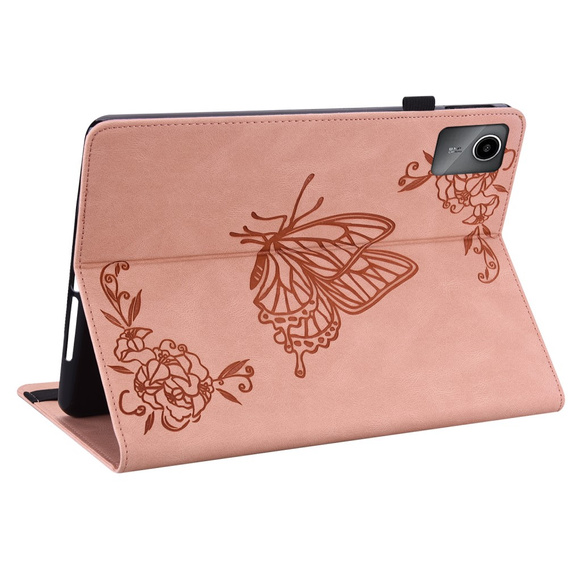 Чехол для Lenovo Tab M11, Butterfly, розовый