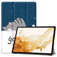 Чехол для Samsung Galaxy Tab S9 Plus, Smartcase, sleeping cat