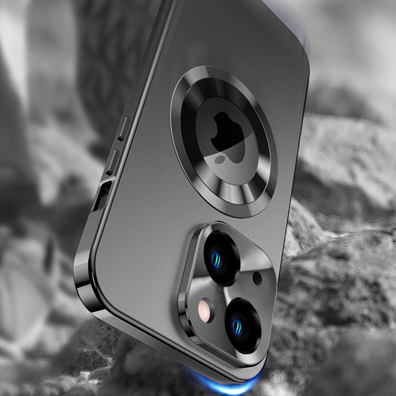 Чехол для iPhone 14, Dual Glass, для Magsafe, чёрный