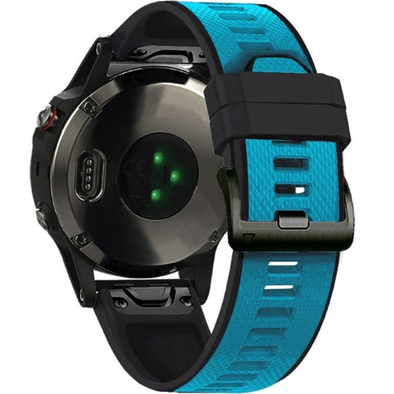 Силиконовый ремешок для Garmin Fenix 5/6/7 Forerunner 945/935, Blue / Black