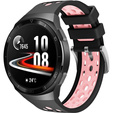 Силіконовий ремінець для Huawei Watch GT 2e, Black / Pink