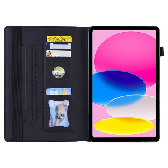 Чехол для iPad 10.9 2022 10 Gen, Classic, с местом для стилуса, чёрный