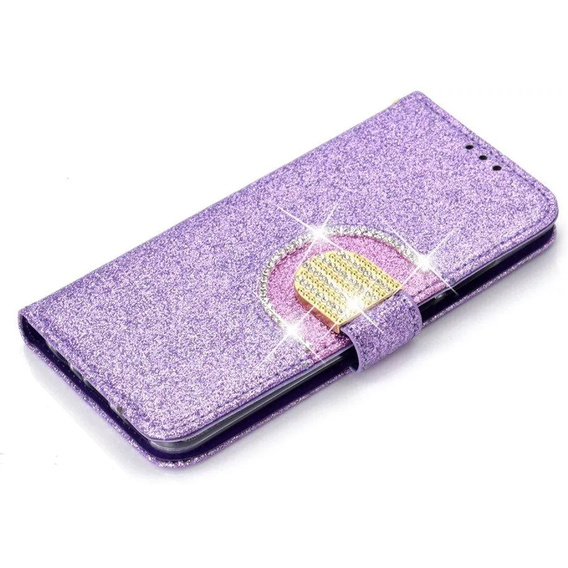 Чохол-книжка для Huawei P Smart 2019 / Honor 10 Lite, Glitter Mirror Wallet, фіолетовий
