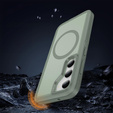 Чехол с рамкой для Samsung Galaxy S23 FE, для MagSafe, зелёный