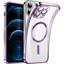 Чoхол до iPhone 12 Pro, MagSafe Hybrid, фіолетовий