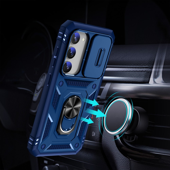 Чохол NOX Camera Slide Samsung Galaxy S23 Plus, CamShield Slide, синій