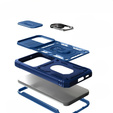 Чохол NOX Camera Slide Samsung Galaxy S23, CamShield Slide, синій