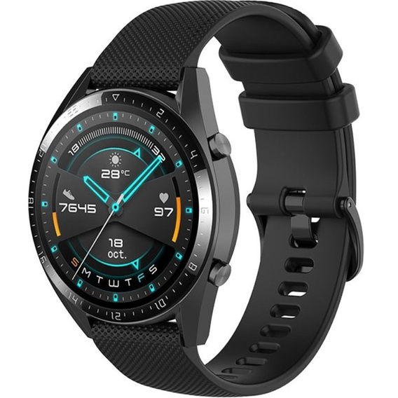 Силиконовый ремешок до Huawei Watch GT Runner / GT 3 46mm, Black