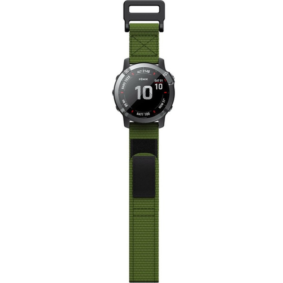 Нейлоновый ремешок до Garmin Fenix 7/Fenix 6 Pro/Forerunner 935/945/955 22mm, Green