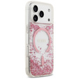 Чехол GUESS Resin Bottom Glitter MagSafe для iPhone 17 Pro