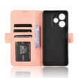 Футляр з клапаном для Oppo A5 Pro 5G, Card Slot, рожевий