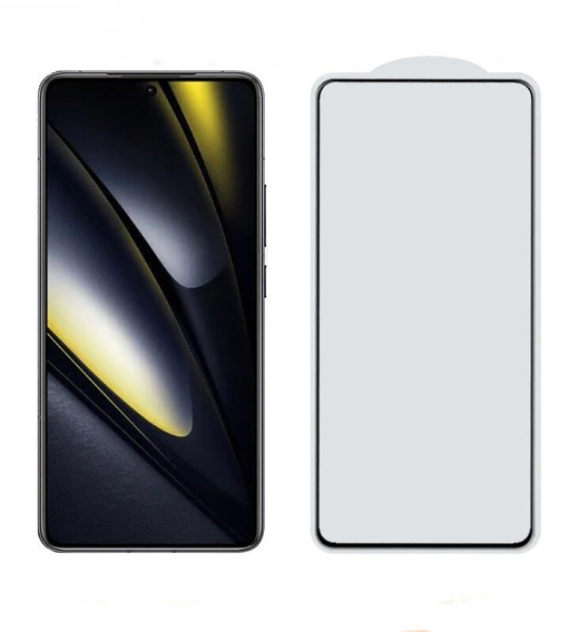 3D загартоване скло для Xiaomi Poco F6, чорна рамка
