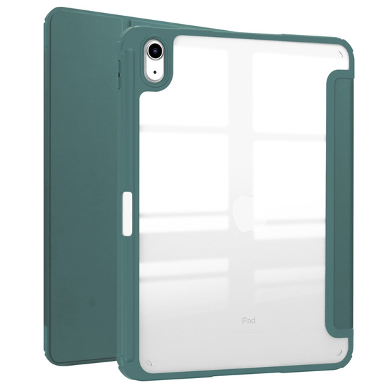 Чехол для iPad 10.9 2022 10 Gen, Smartcase Hybrid, с местом для стилуса, тёмно-зелёный
