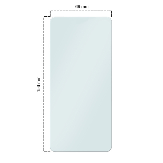 2x Загартоване скло для Realme GT Neo 3, ERBORD 9H Hard Glass на екрані