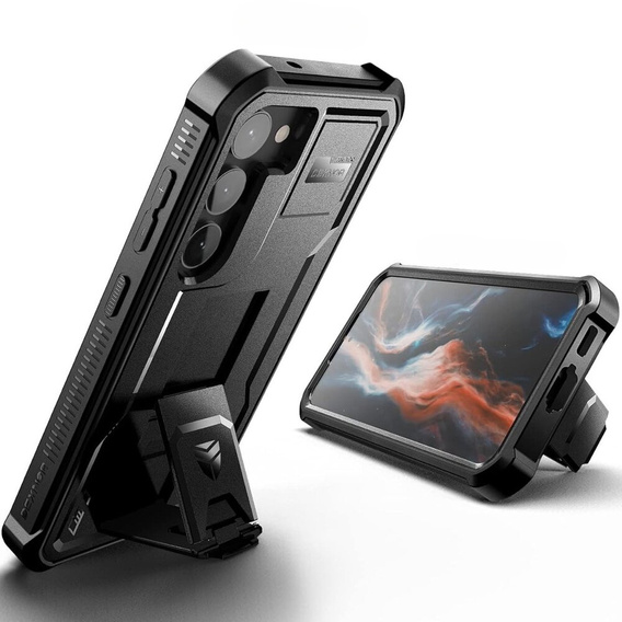 Бронированный чехол для Samsung Galaxy S23 Plus, Dexnor Full Body (Two Frames), чёрный