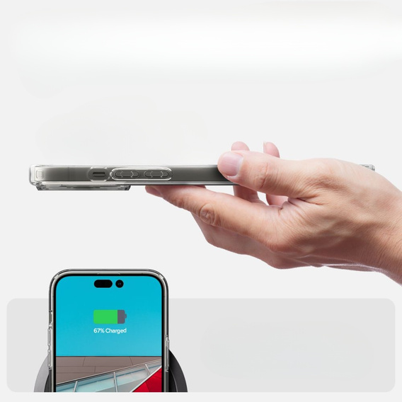 Чехол Spigen до iPhone 14 Pro Max, Ultra Hybrid, Crystal Clear, прозрачный
