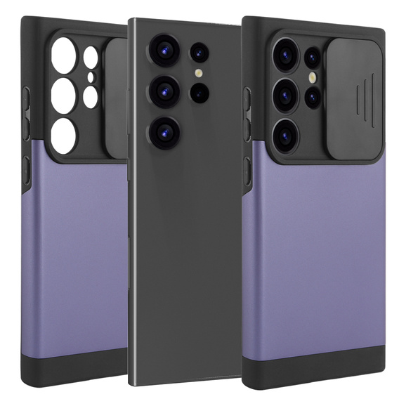 Чoхол до Samsung Galaxy S24 Ultra, ERBORD MagProtect Slide Camera, фіолетовий