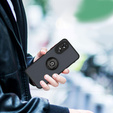Чохол для Oppo A98 5G, Frosted Ring, чорний