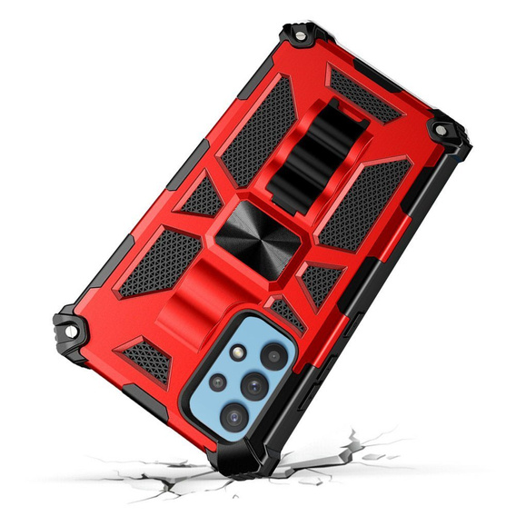 Чехол до Samsung Galaxy A32 5G, Armor Kickstand, красный
