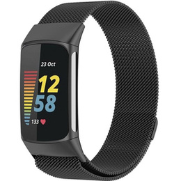 Браслет  MilaneseBand для Fitbit Charge 5 - Black