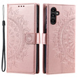 Чохол-книжка для Samsung Galaxy A35 5G, Mandala, рожевий rose gold