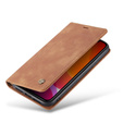Чехол CASEME для iPhone 11, Leather Wallet Case, коричневый