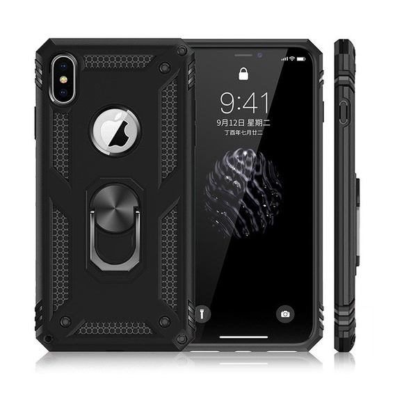 Броньований Чoхол до iPhone XR, Nox Case Ring, чорний