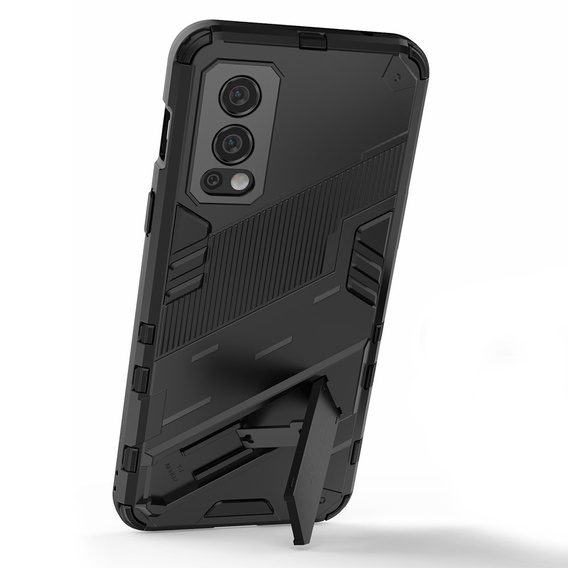 Чехол для OnePlus Nord 2 5G, Military kickstand, синий