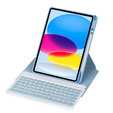 Чехол клавиатура для iPad 11" 2025 A16 (11 gen.) / iPad 10.9" 2022 (10 gen.), Rotary 360° Leather, светло-голубой