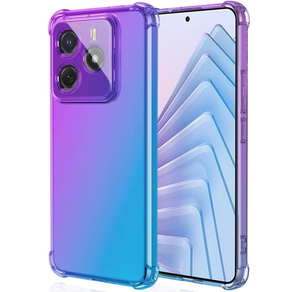 Чехол для Xiaomi Redmi Note 14 5G, Gradient Dropproof, Фиолетовый / синий