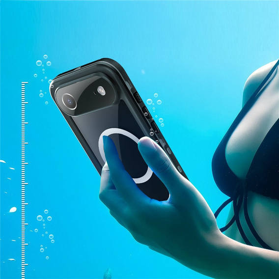 Чохол для iPhone Air, водонепроникний IP68, SHELLBOX MagSafe, чорний