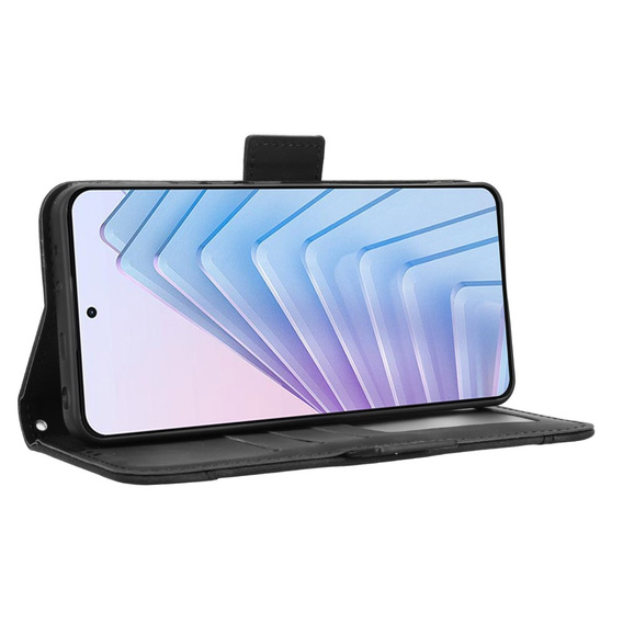 Откидной чехол для Xiaomi Redmi Note 14 4G, Card Slot, чёрный