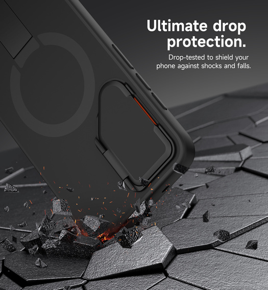 Чехол Suritch Shockproof с подставкой и MagSafe для Samsung Galaxy S25 FE