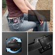 Броньований чохол для Samsung Galaxy Z Flip 5 5G, Dexnor Clip Holder, рожевий
