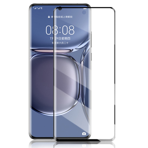 Загартоване скло Mocolo Full Glue для Huawei P50 Pro, чорна рамка