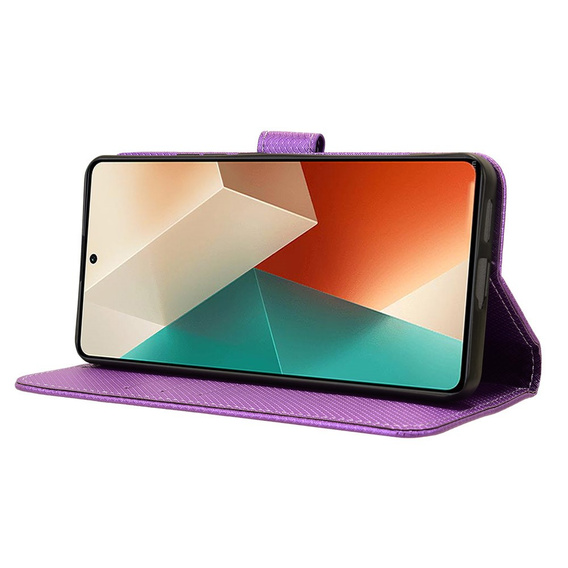 Чохол-книжка для Xiaomi Redmi Note 13 5G, Wallet Smart Magnet, фіолетовий