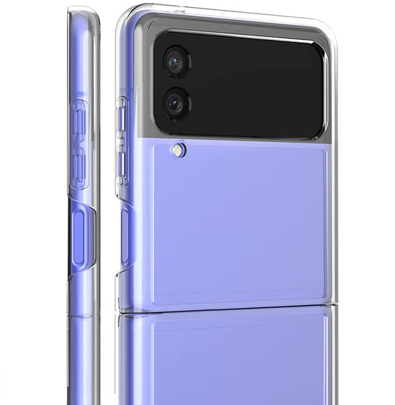 Чехол Rubberized Hard PC Shell для Samsung Galaxy Z Flip3 5G,  Transparent