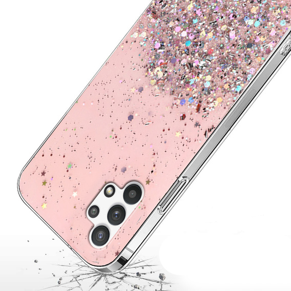 Чoхол до Samsung Galaxy A32 4G, Glittery, рожевий