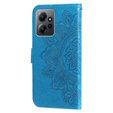Откидной чехол для Xiaomi Redmi Note 12 4G, Mandala Flower, синий