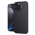 Чохол для iPhone 16 Pro Max, броньований Nillkin, Carbon Fiber, для Magsafe, чорний